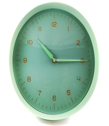 reloj de pared verde